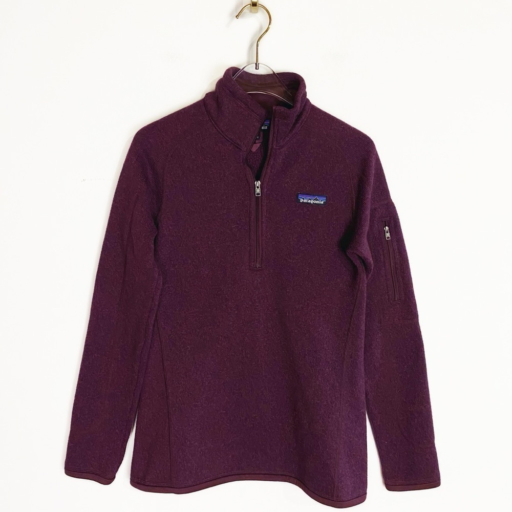 Patagonia Better Sweater 1/4 Zip Sweater - Dark Currant Womens size XS